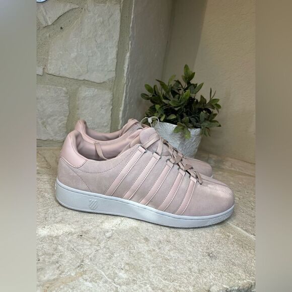 K swiss classic VN pink suede sneakers sz 12 - Picture 3 of 7